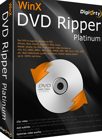 WinX DVD Ripper Platinum 8.22.1.246 download the new version for windows