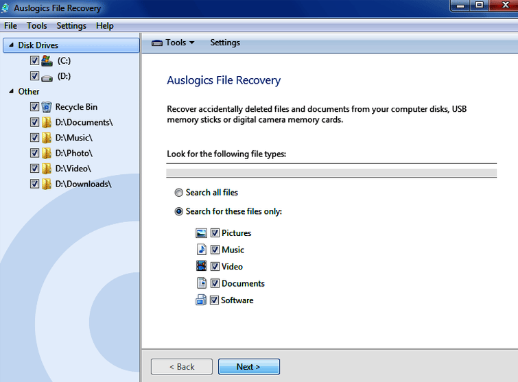 auslogics file recovery pro