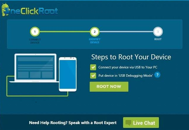 one click root free account