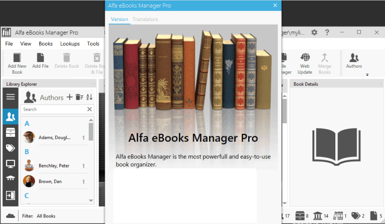 Alfa eBooks Manager Pro 8.6.14.1 instal the new version for mac